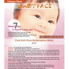 BABY FACE Cool Anti-Pore Watermelon Mask 西瓜冰爽收毛孔面膜
